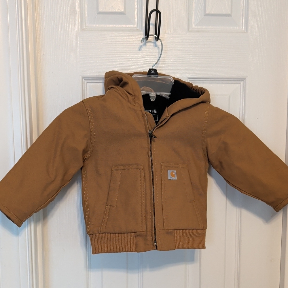 Carhartt 12 Month Tan Hooded Jacket